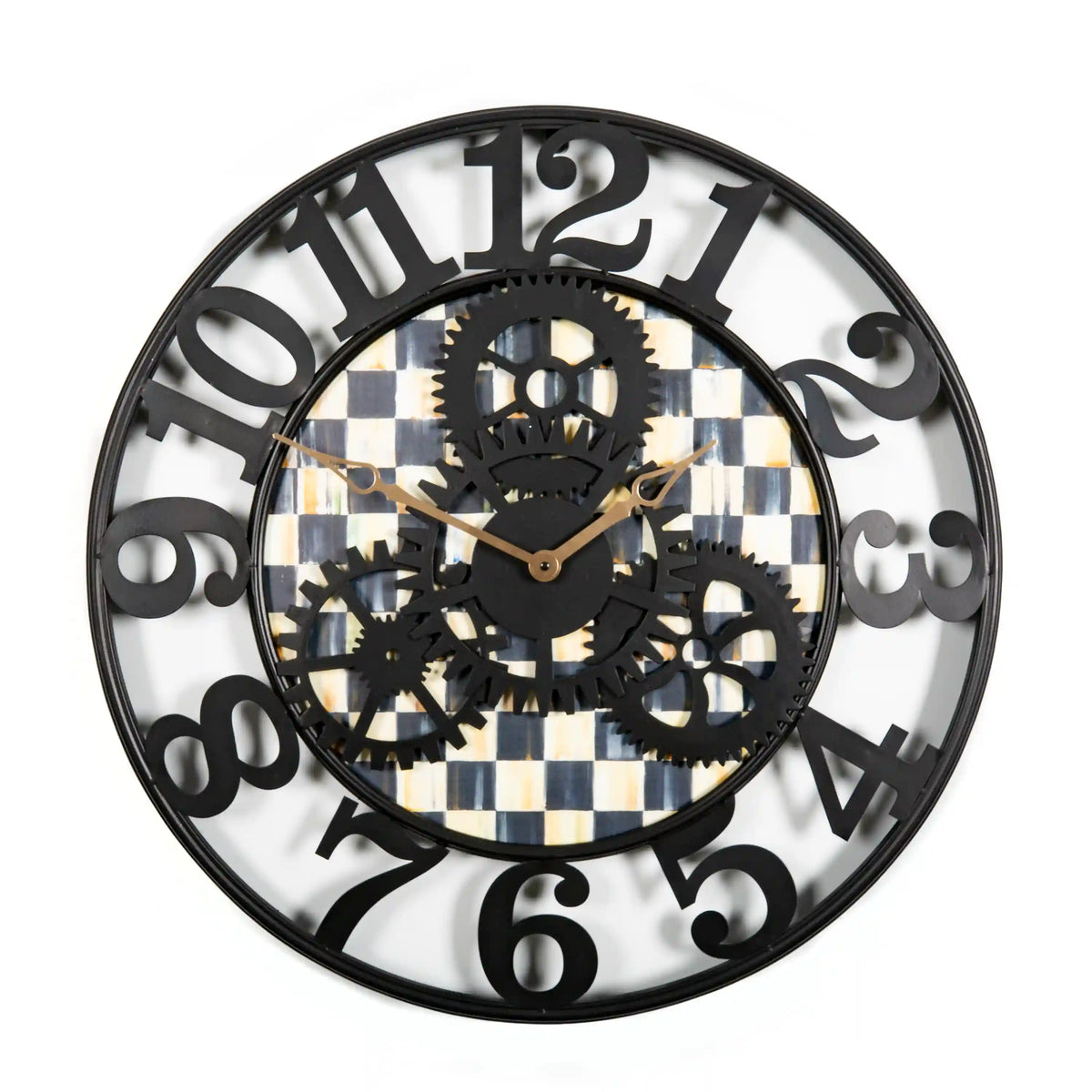 Courtly Check Small Farmhouse Wall Clock