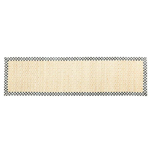 Courtly Check Natural Honeycomb 2'6" x 9' Jute Rug