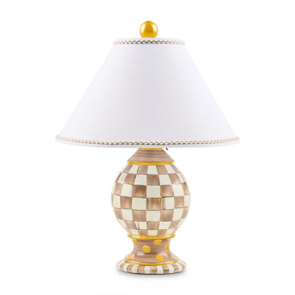 Courtly Check Ceramic Globe Lamp