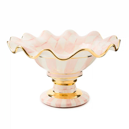 Courtly Check Ceramic Compote