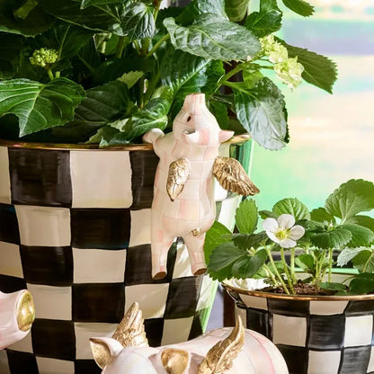 Rosy Check Flying Pig Pot Climber