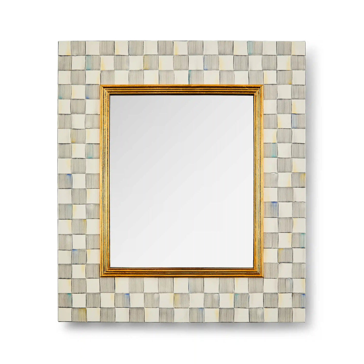 Courtly Check Enamel Wall Mirror