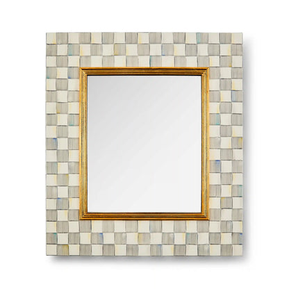 Sky Check Enamel Wall Mirror