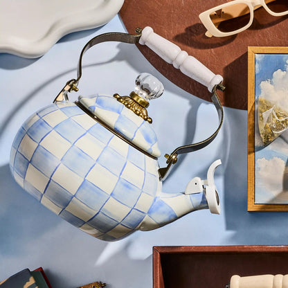Courtly Check Whistling Tea Kettle