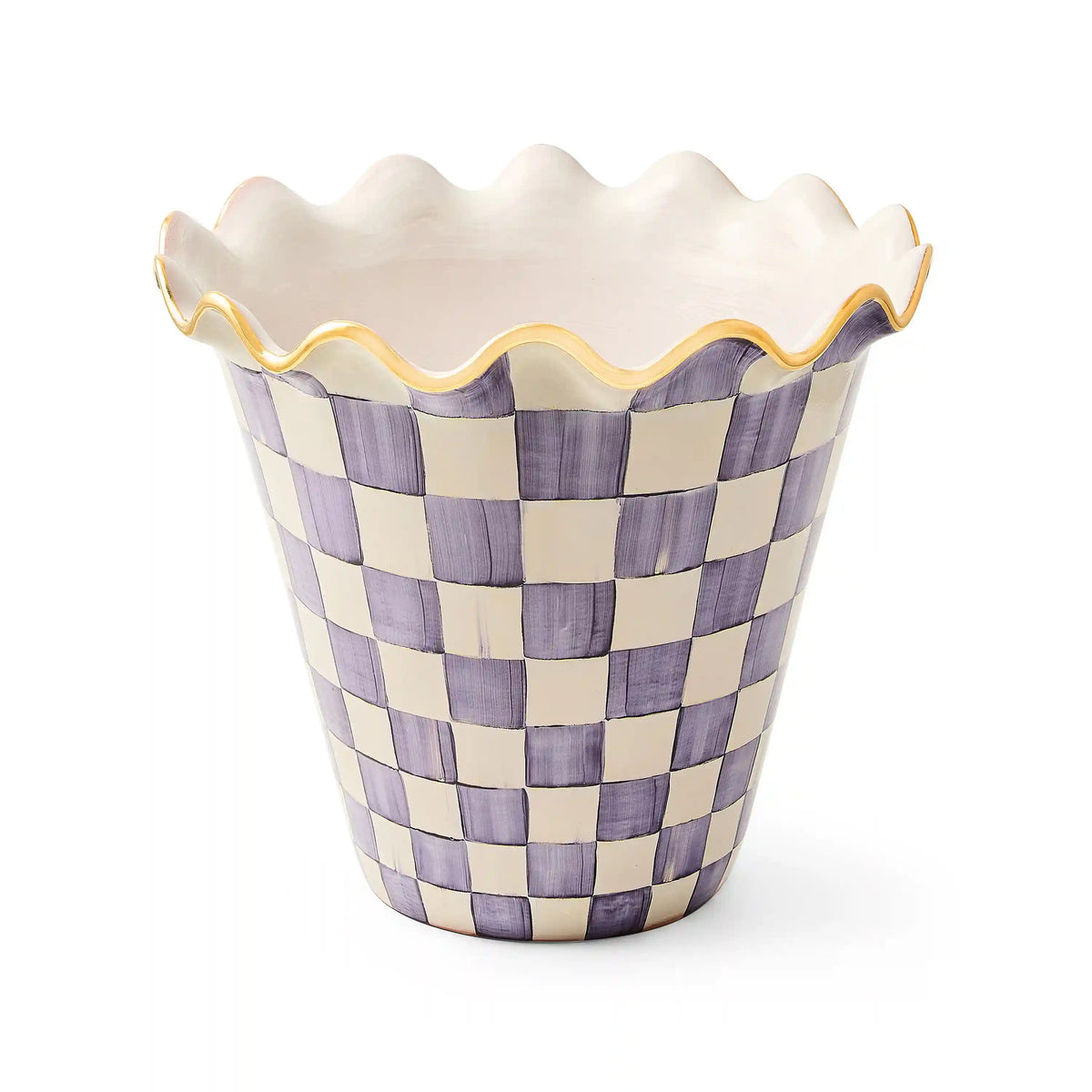Rosy Check Ceramic Jumbo Garden Pot
