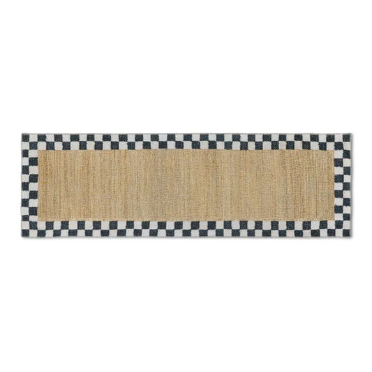 Naturals Check 2'6" x 8' Washable Runner