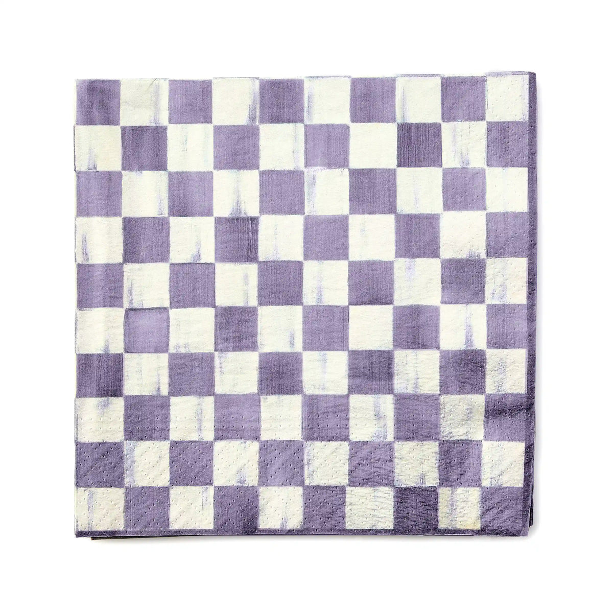 Rosy Check Dinner Paper Napkins