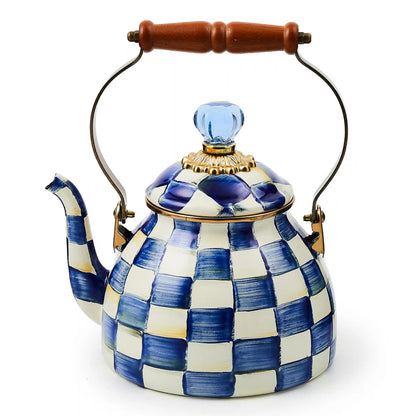 Emerald Check 3 Quart Tea Kettle