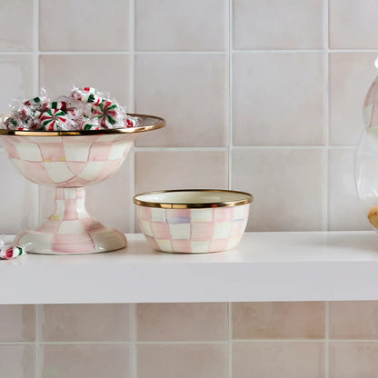 Violet Check Pinch Bowl