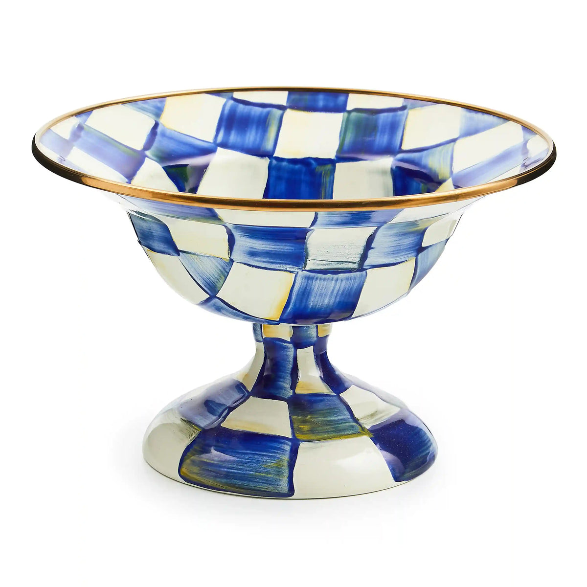 Violet Check Large Compote