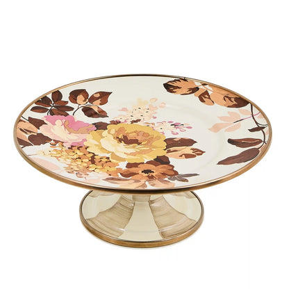 Wild Rose Slate Mini Pedestal Platter
