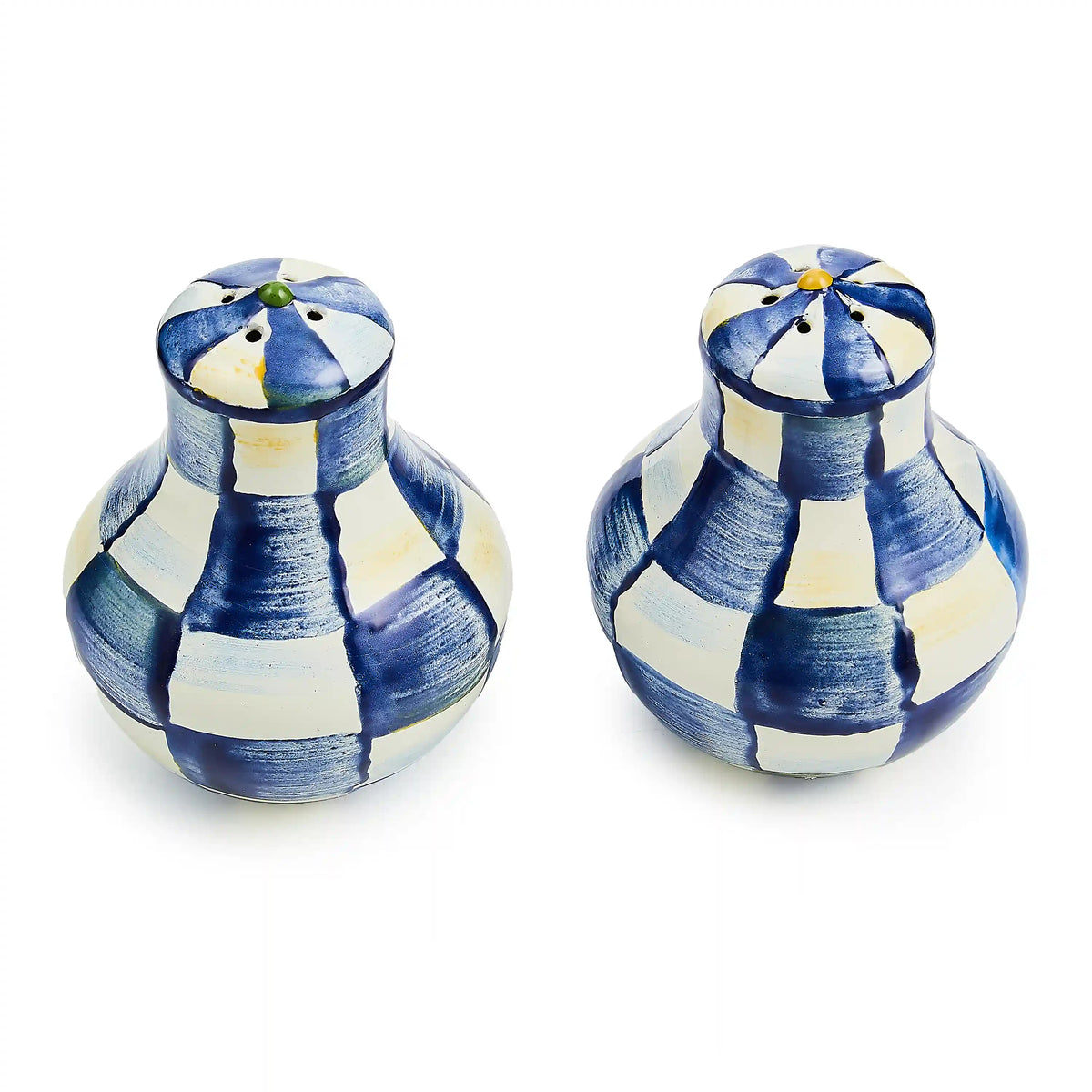 Sterling Check Large Salt & Pepper Shakers