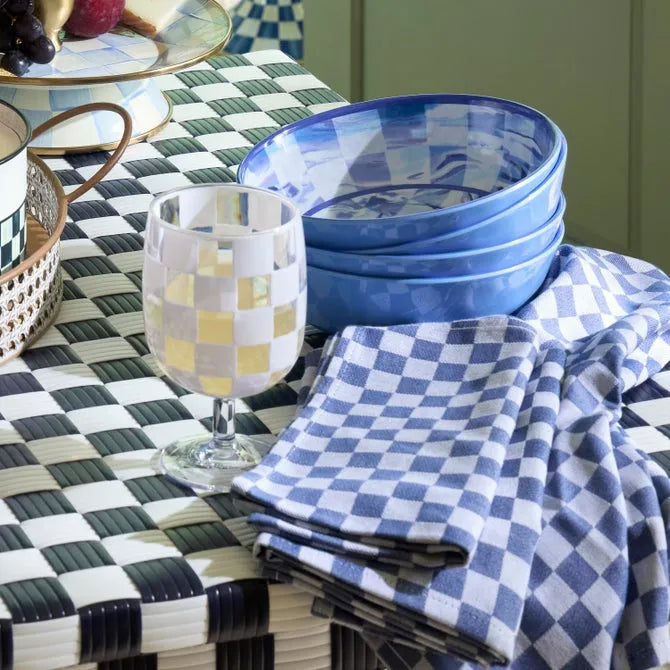 Indigo Check Napkin, Set of 4