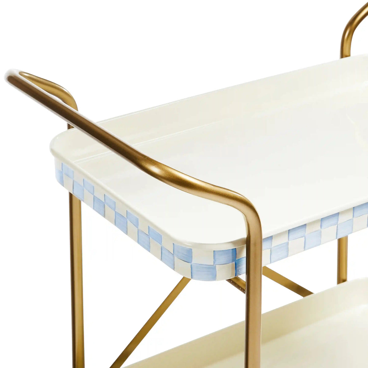 Royal Check 2-Tier Kitchen Cart
