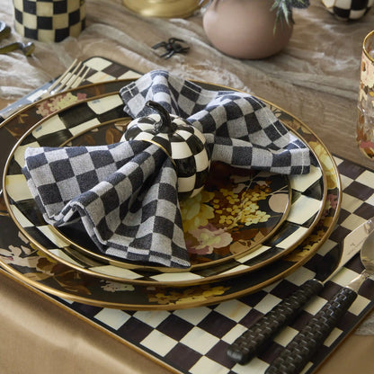 Mocha Check Cork Back Placemats, Set of 4