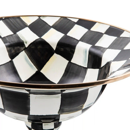 Mocha Check Small Compote