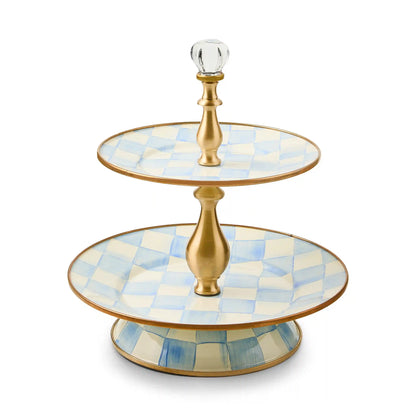 Rosy Check Two Tier Sweet Stand