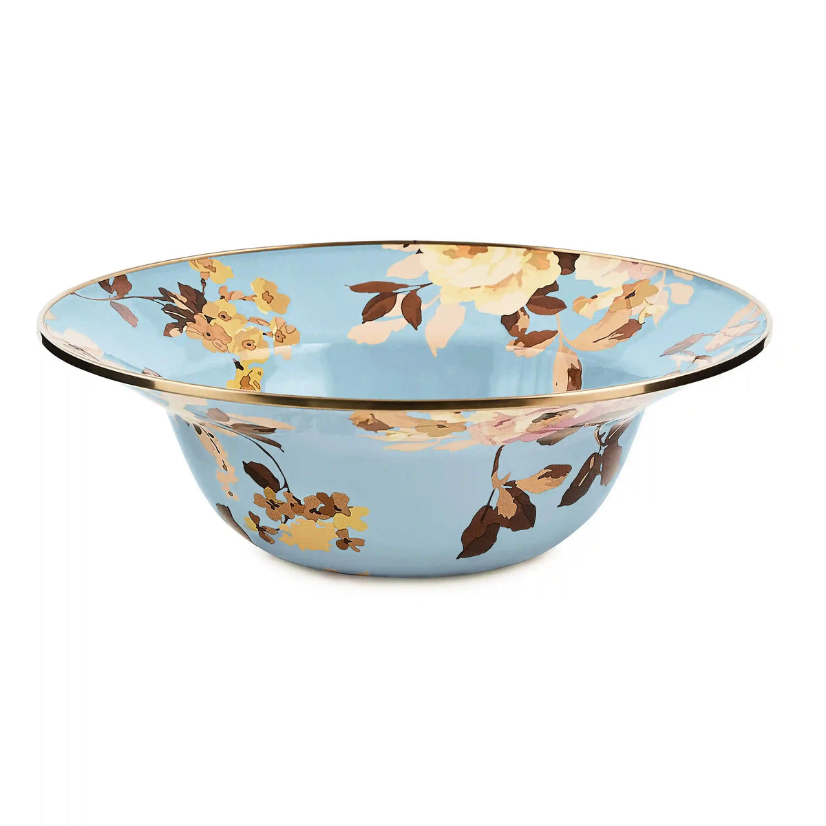 White Flower Market Serving Bowl