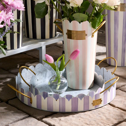 Spectator Galvanized Serving Trays, Set of 2