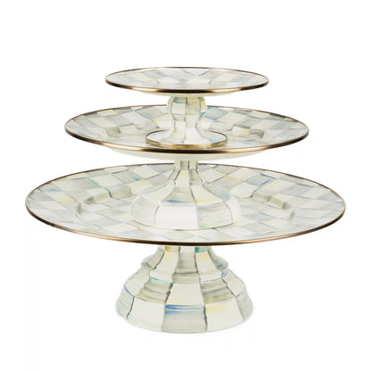 Rosy Check Large Pedestal Platter