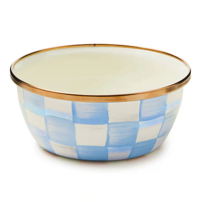 Violet Check Pinch Bowl