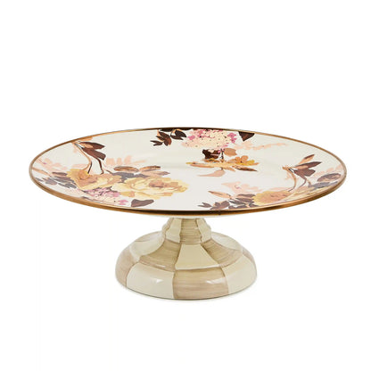 Wild Rose Slate Large Pedestal Platter