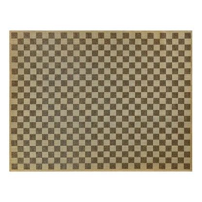 Black Check 8' x 10' Indoor/Outdoor Rug