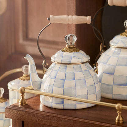 Emerald Check 2 Quart Tea Kettle