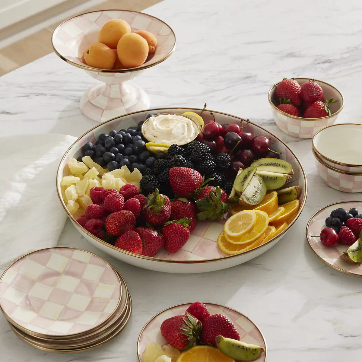 Wild Rose Slate Abundant Bowl