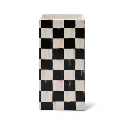 Courtly Check Pillar Vase
