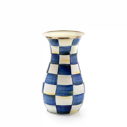 Mocha Check Tall Vase