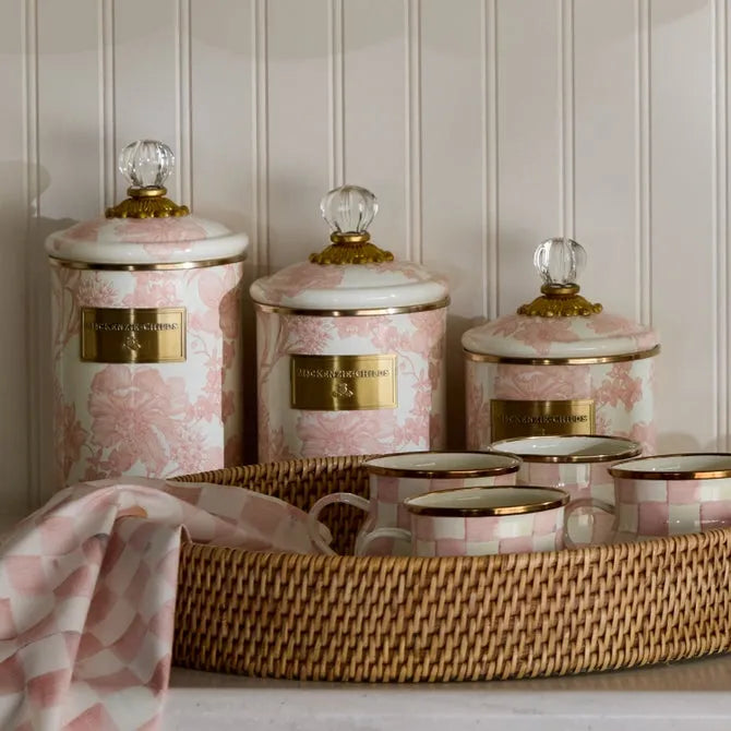 Rosy English Garden Medium Canister
