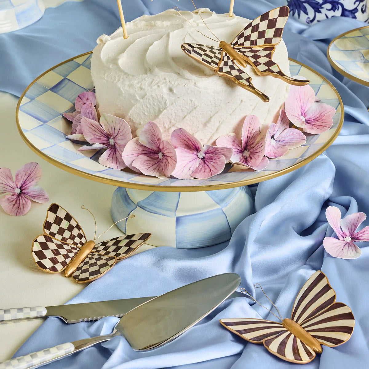 Courtly Check Butterfly Duo Wall Decor