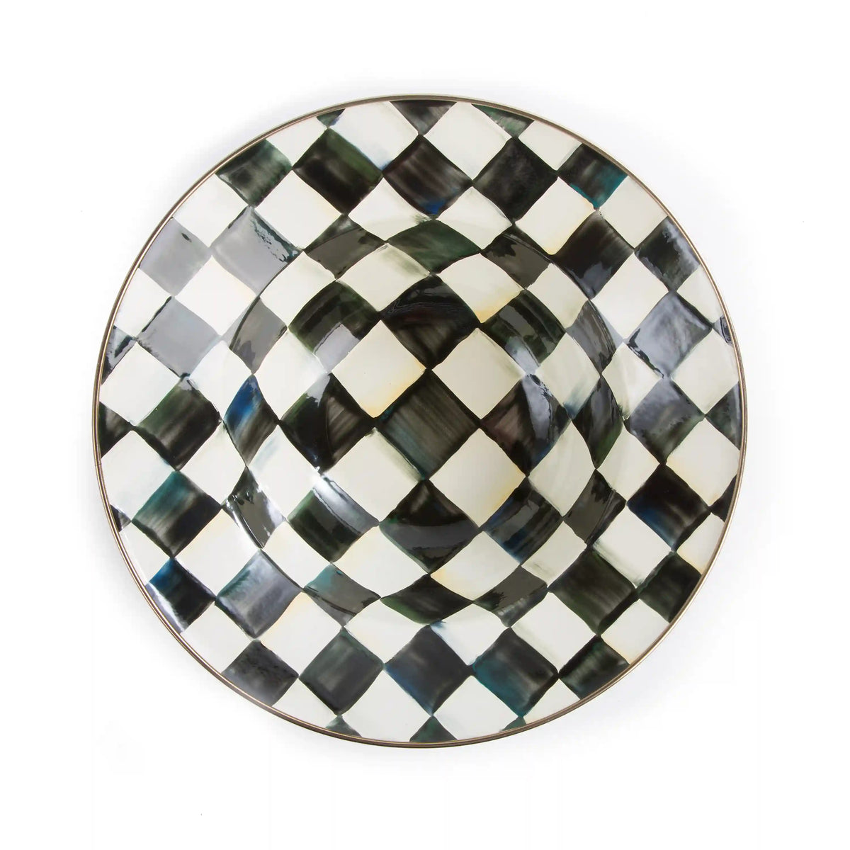 Sky Check Serving Bowl