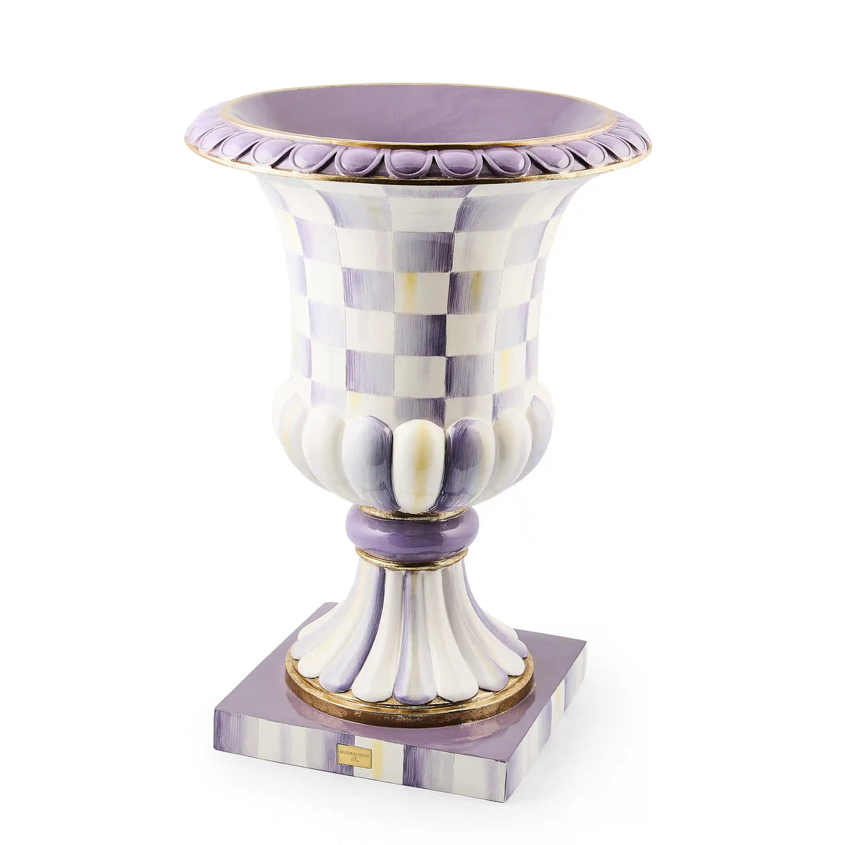 Courtly Check Pedestal Urn