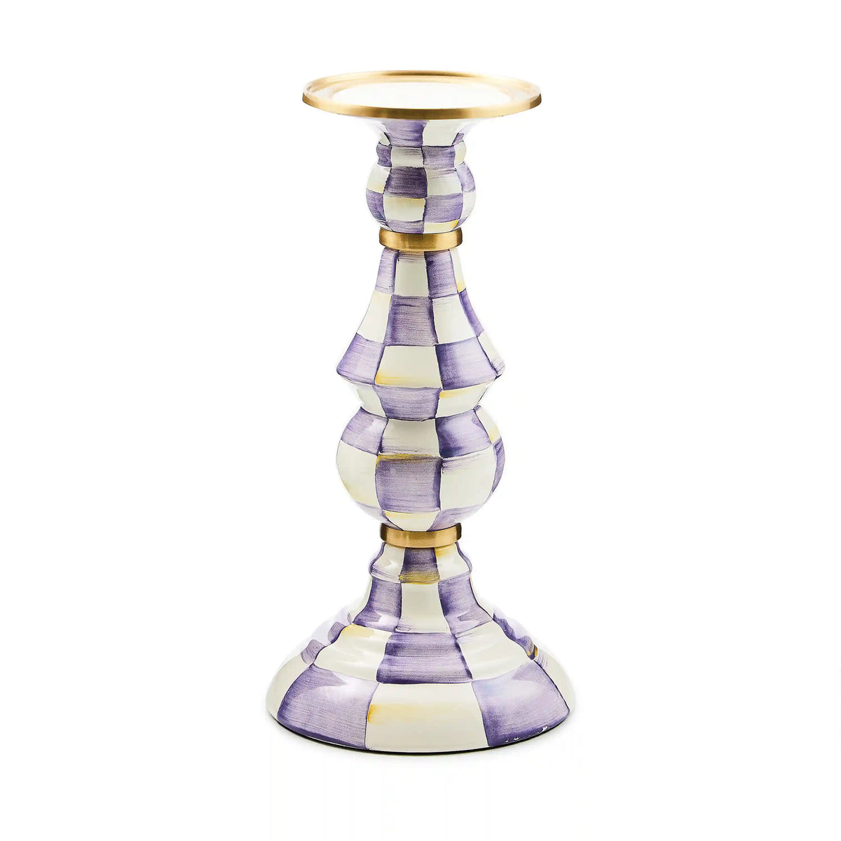 Sky Check Large Pillar Candlestick