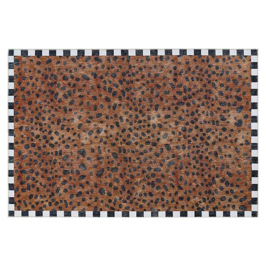 Cheetah 5' x 7'6" Washable Rug
