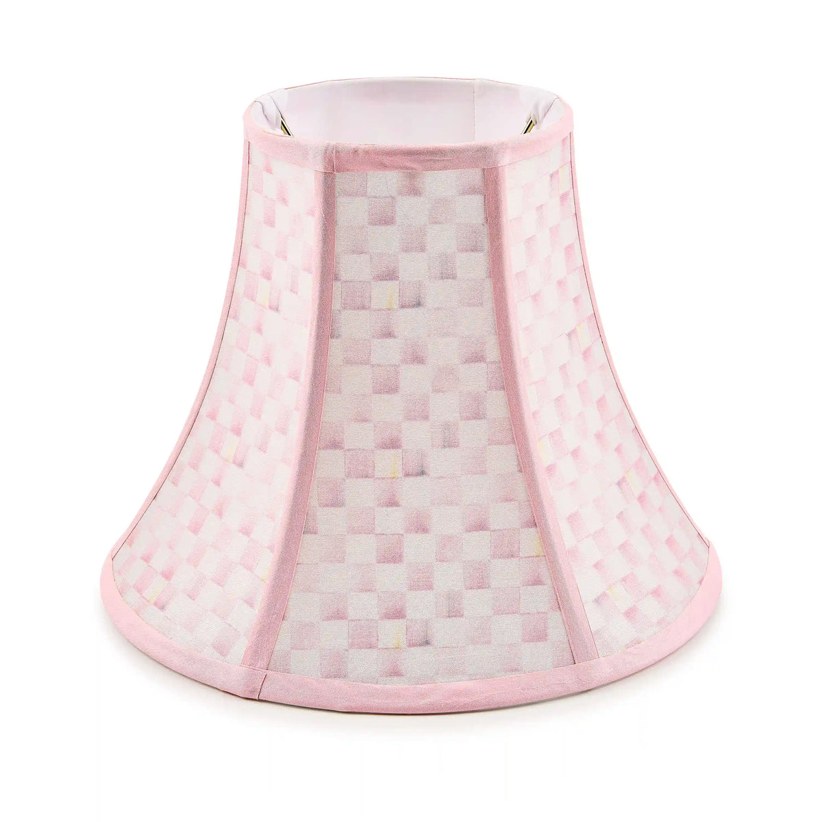 Mocha Check Chandelier Shade