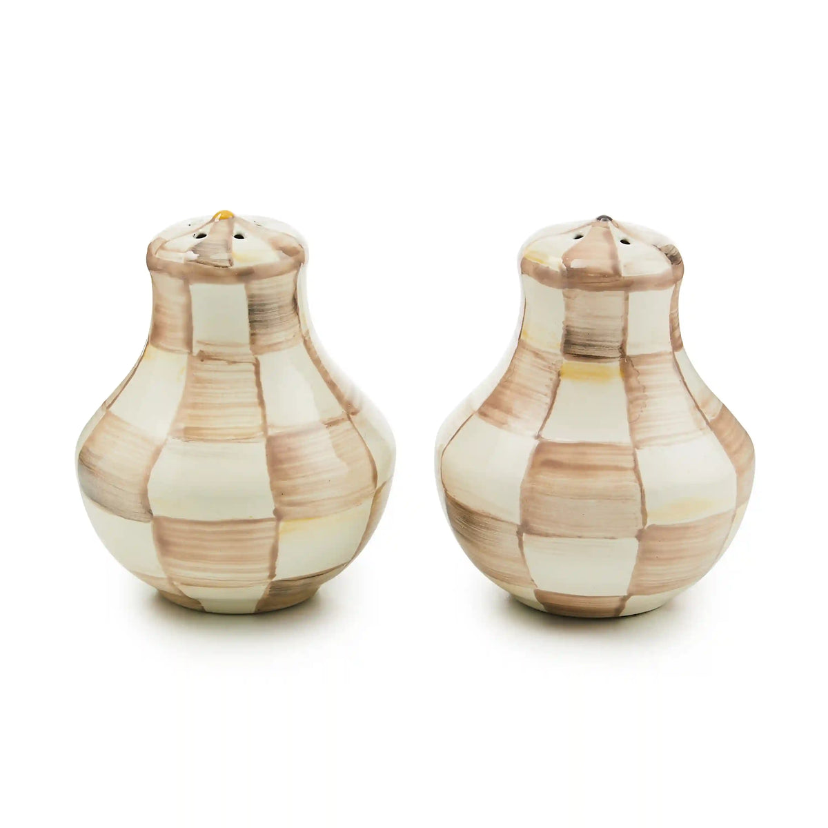 Sterling Check Large Salt & Pepper Shakers