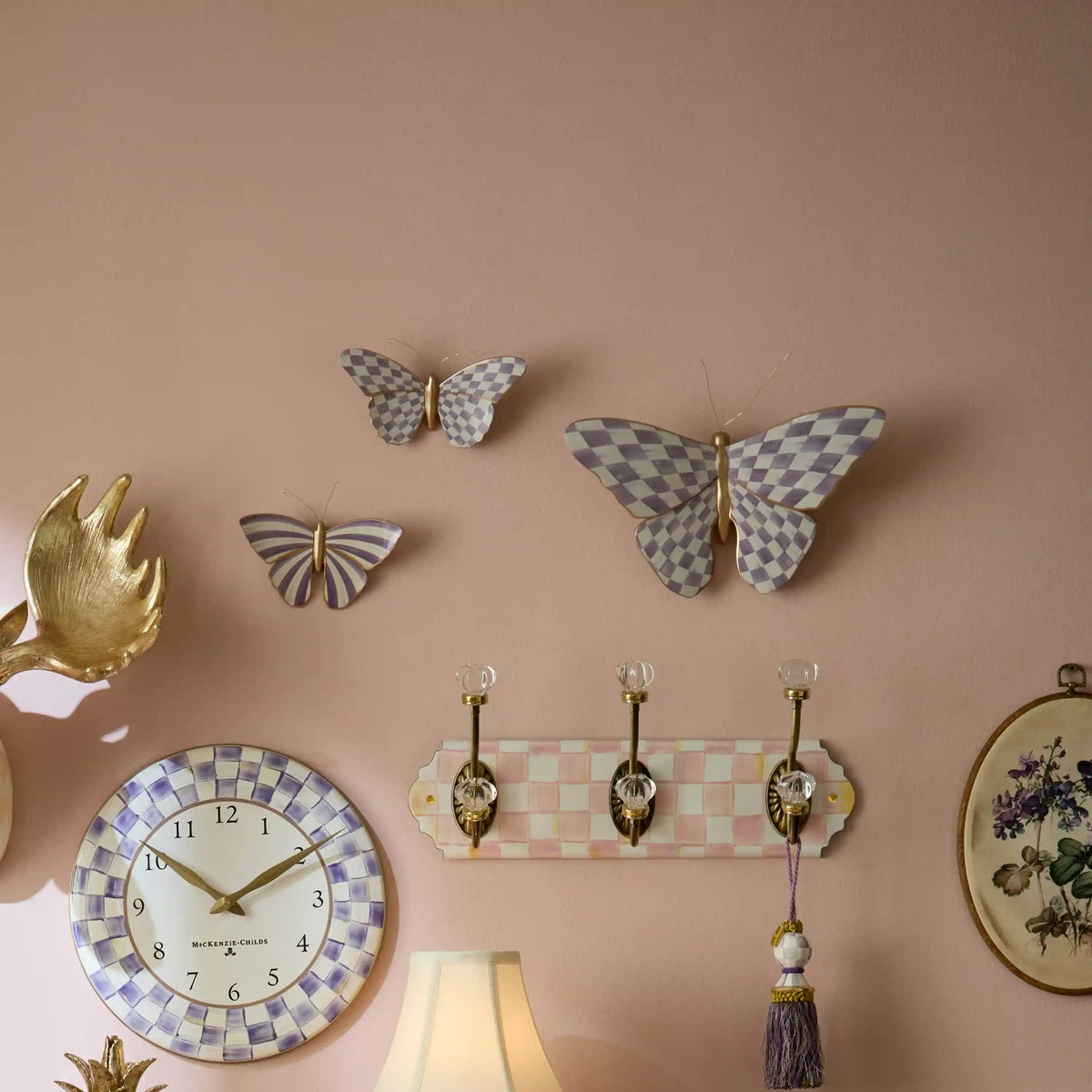 Mocha Butterfly Wall Decor Duo