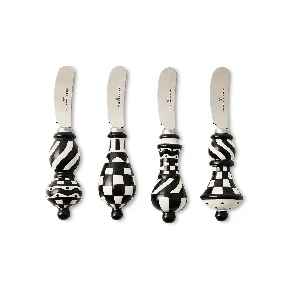 Courtly Check Party Spreaders, Set of 4
