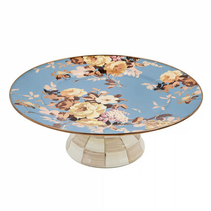 Wild Rose Brown Mini Pedestal Platter