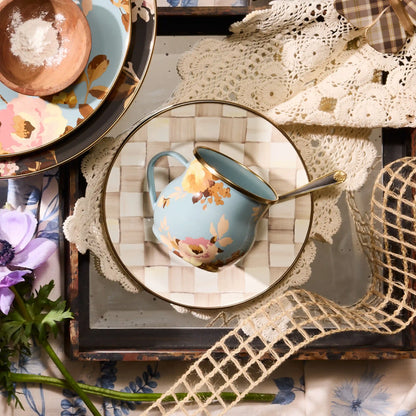 White Flower Market Mug