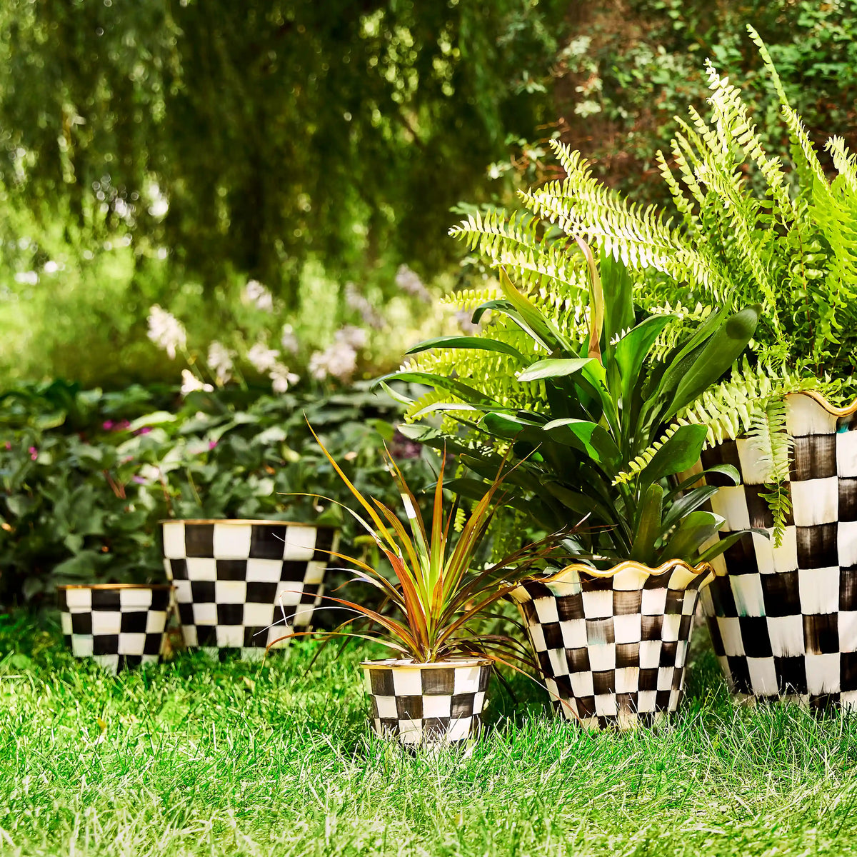 Courtly Check Small Garden Pot