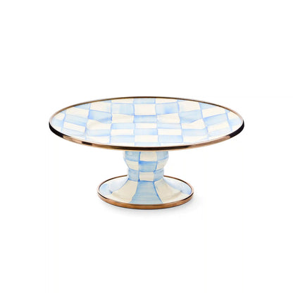 Emerald Check Large Pedestal Platter