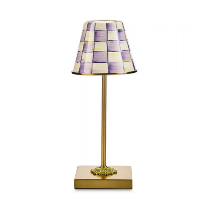 Sterling Check LED Rechargeable Cafe Table Lamp
