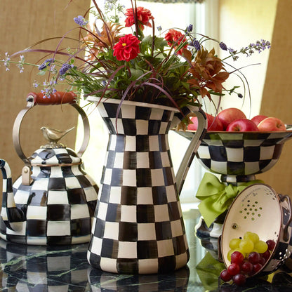 Emerald Check Large Practical Pitcher