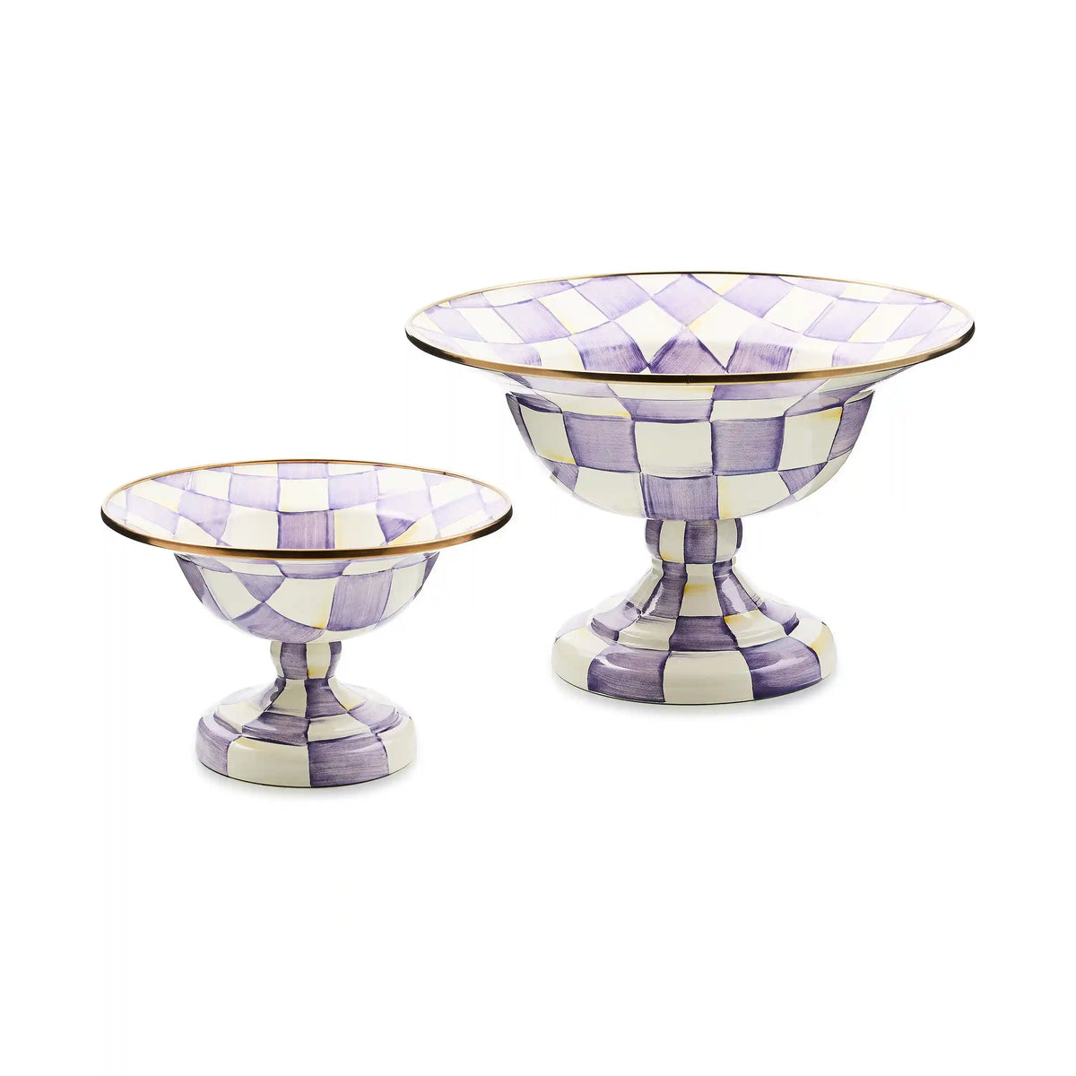 Violet Check Small Compote