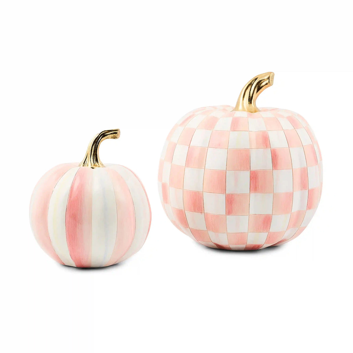 Classic Courtly Stripe Small & Check Medium Pumpkin Set