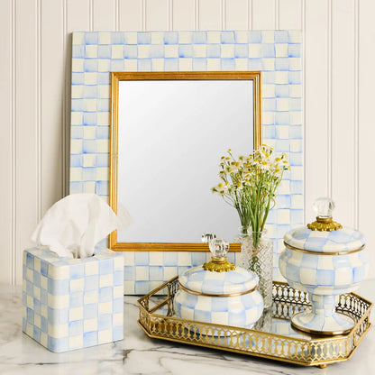 Courtly Check Enamel Wall Mirror